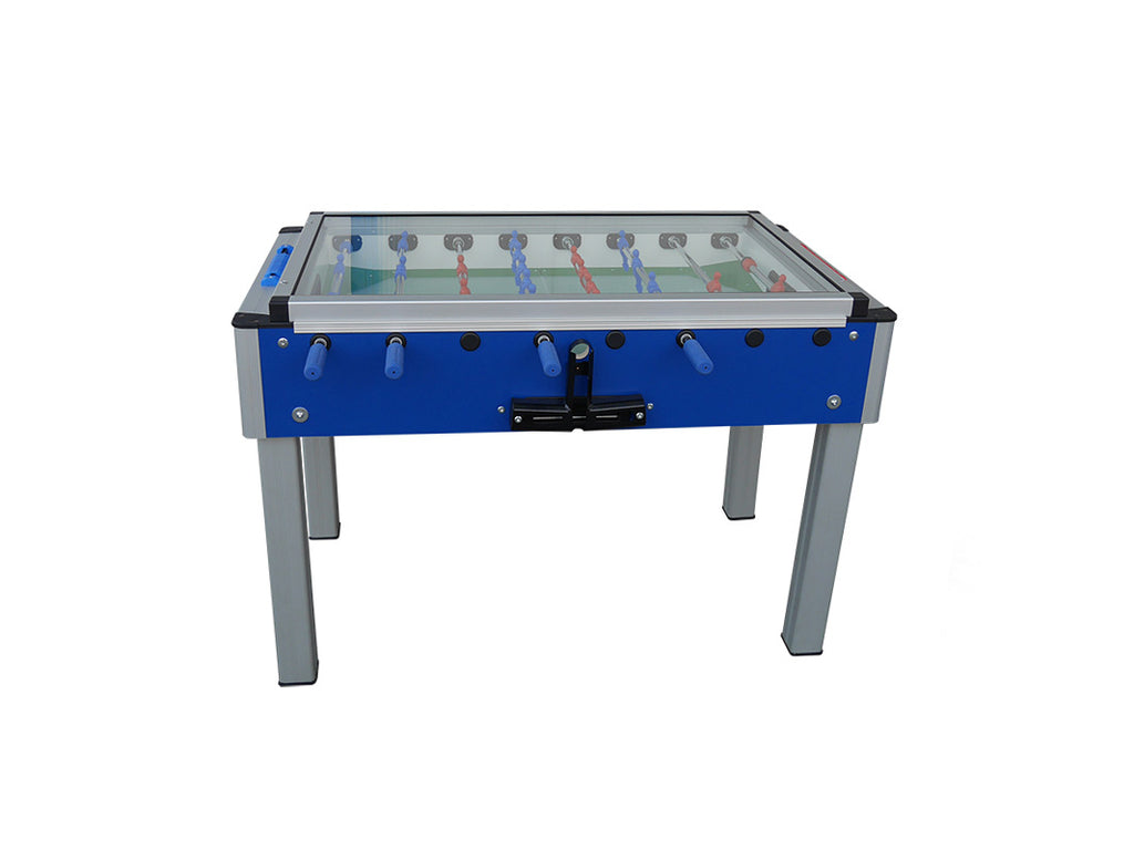 Calciobalilla Roberto Sport Champion Blu Con Gettoniera - Biliardino